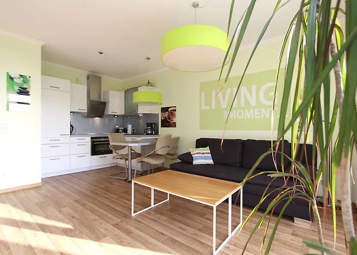 Meeresblickresidenzen Ferienwohnung Nr 31 Mit Sauna- Und Schwimmbadnutzung Im Ahoi Sellin غورين
